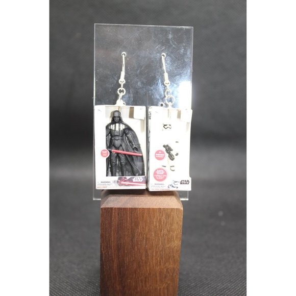 Mini Brands / Darth Vader and Storm Trooper earrings - Picture 1 of 8